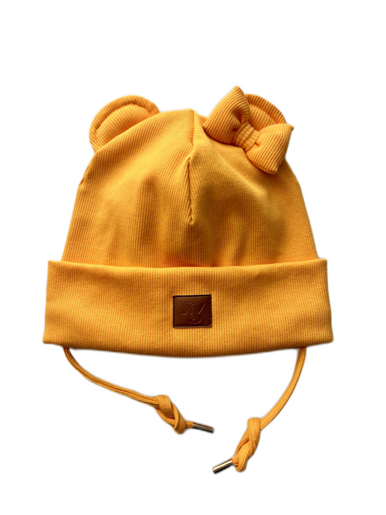 Starpsezonas cepure 4-6gadi, medus dzeltena, sienama