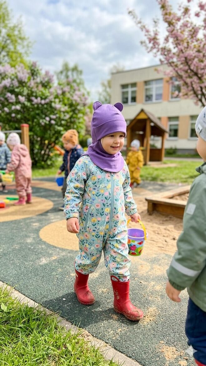 Starpsezonas ķivercere 2-4gadi, tumši lillā