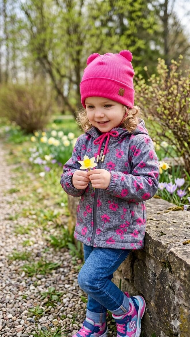 Starpszonas cepure, 2-4gadi, fuksijas tonis, sienama