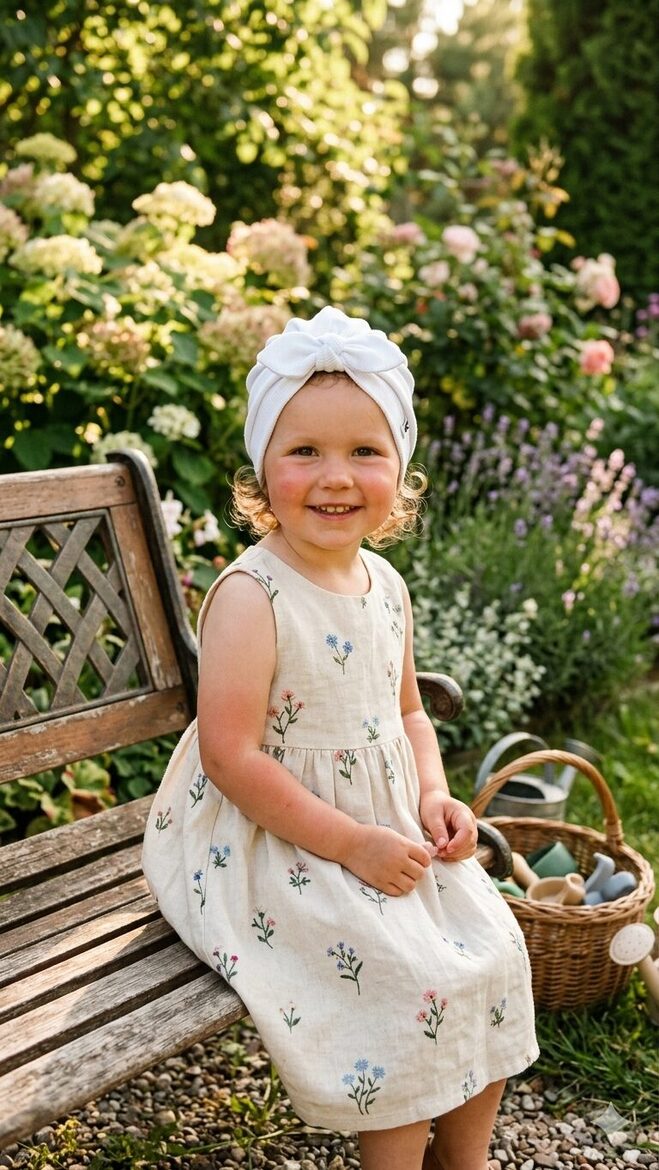 Turbāncepure 2-4gadi, balta