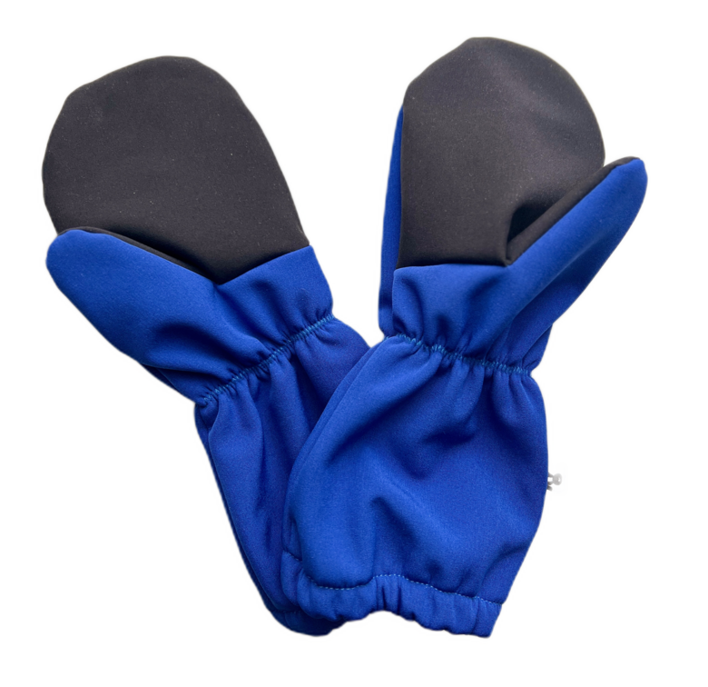 Softshell cimdi 4-6g, rudzupuķu zili