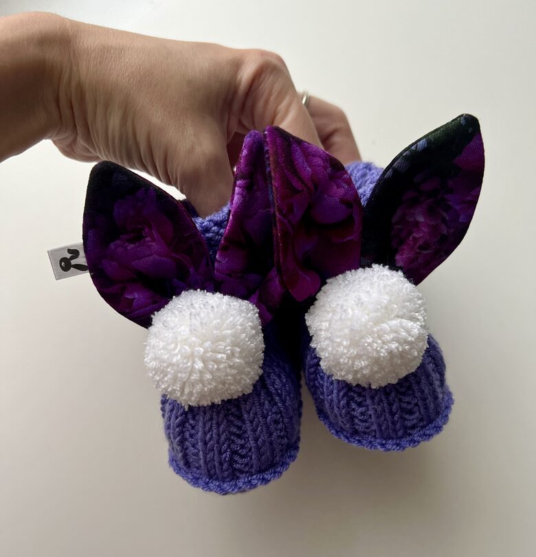 KuKuuZābaciņi ar zaķa austiņām (0–6 mēneši)