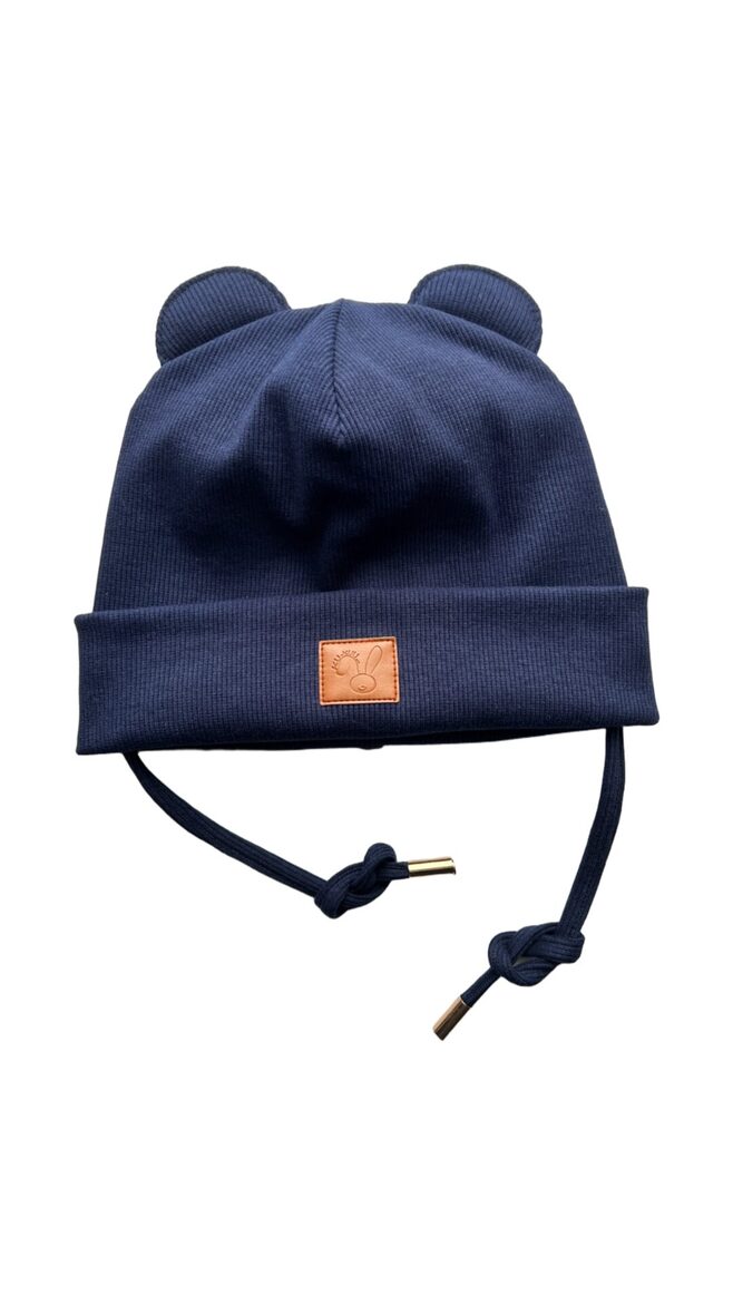 Starpsezonas cepure 4-6gadi, tumši zila, sienama