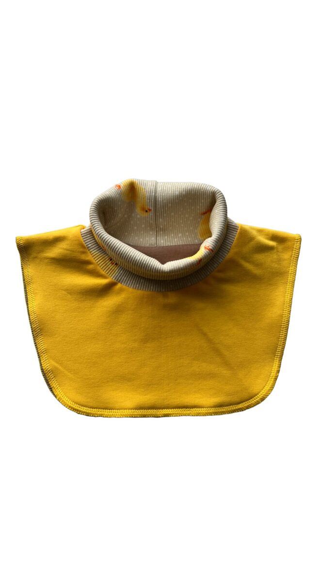 Apkaklīte 2-6gadi, dzeltena ar cālīšiem