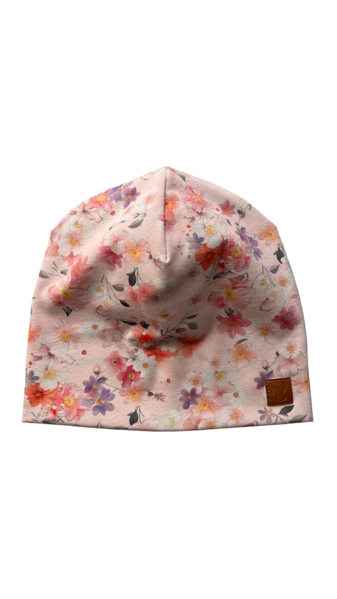 Beanie cepure 2-4gadi, smalkie ziediņi