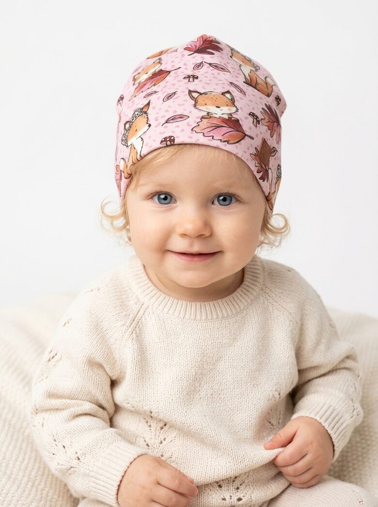 Starpsezonas Beanie cepure 1-2 gadi, lapsiņa Elija