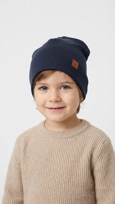 Beanie cepure 2-4gadi, tumši zila