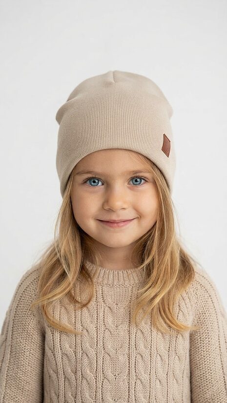 Beanie cepure 2-4gadi, smilšu tonis