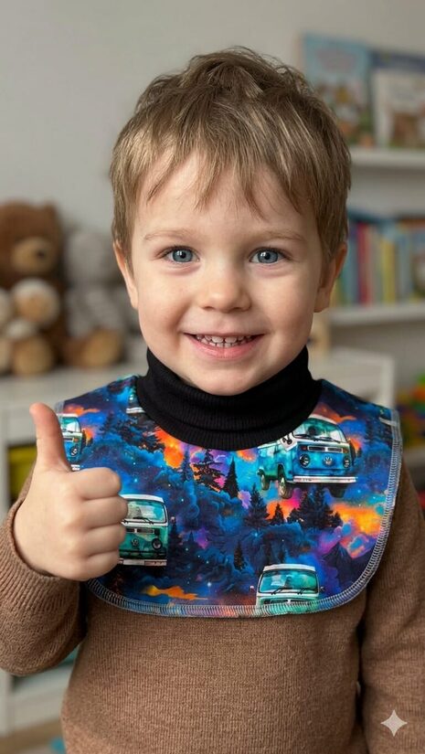 Apkaklītes šalle 2-4gadi, busiņš