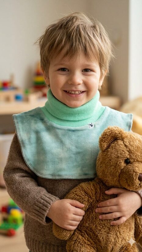 Apkaklītes šalle 2-4gadi, mint tonis