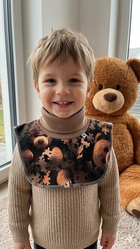 Apkaklītes šalle 2-4gadi, lācīši