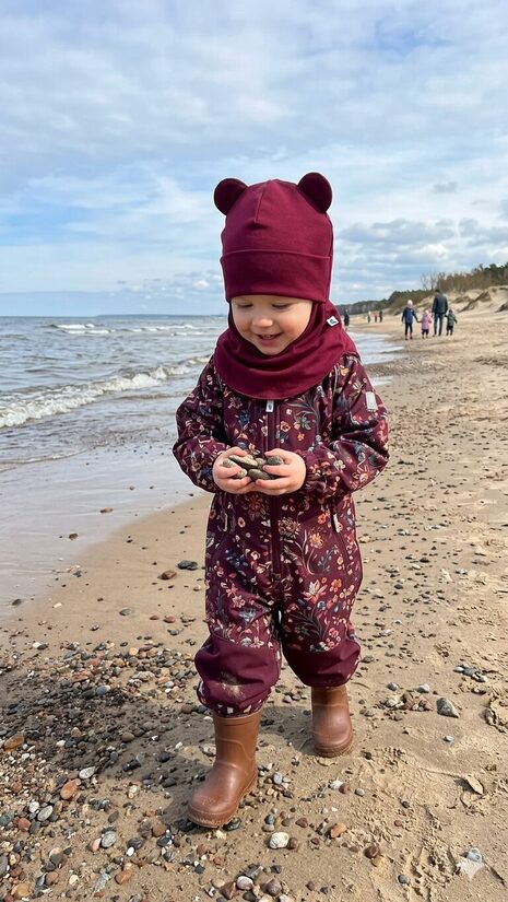 Starpsezonas ķivercepure 2-4gadi, bordo