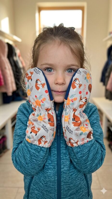 Softshell cimdi 4-6g, lapsiņas