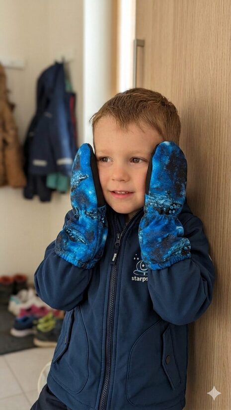 Softshell cimdi 4-6g, kosmoss