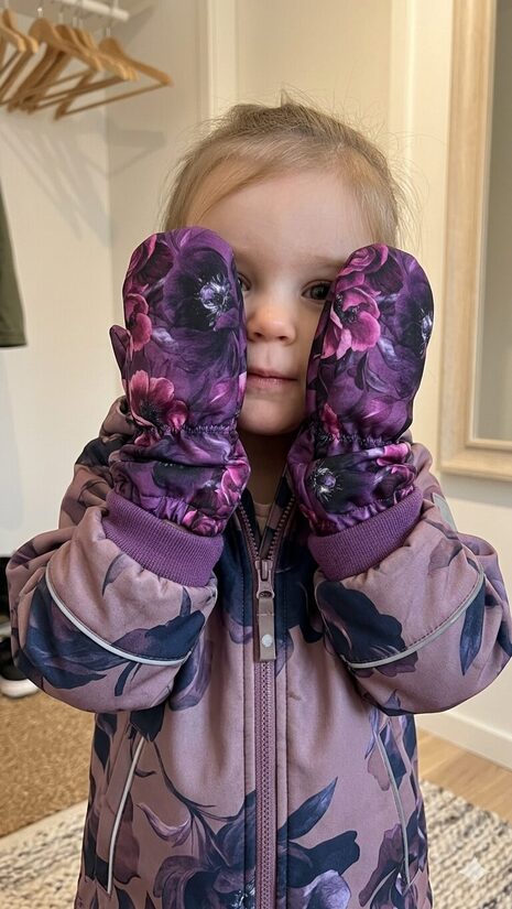 Softshell cimdi 1-2g, purpura rozes