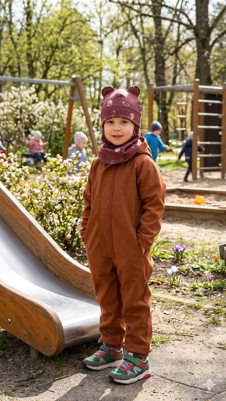 Starpsezonas ķivercepure 4-6gadi, bordo ar ziediņiem