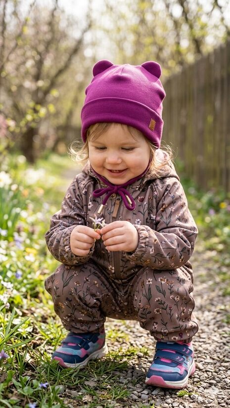 Starpsezonas cepure 1-2gadi, plūmju tonis