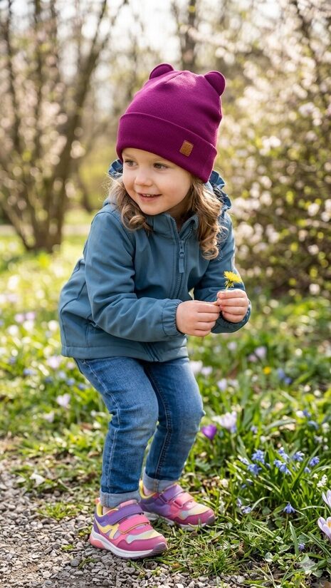 Starpsezonas cepure 4-6gadi, plumju tonis, nesienama