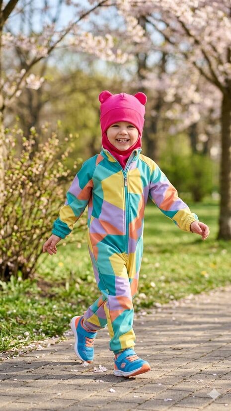 Starpsezonas ķivercepure 4-6gadi, Fuksijas tonis ar ausīm