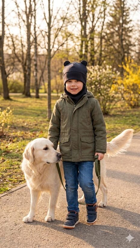 Starpsezonas ķivercepure 4-6gadi, tumši zila ar ausīm