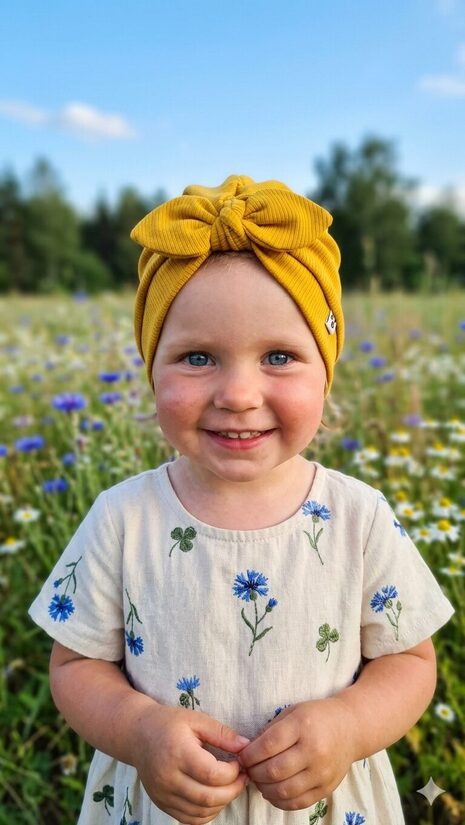 Turbāncepure 2-4gadi, sinepju dzeltena