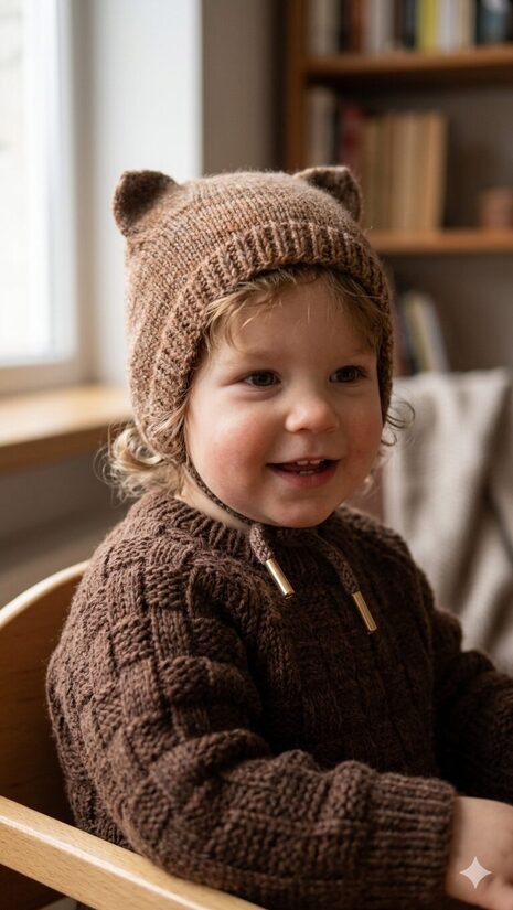 Starpsezonas cepure 1-2gadi, brūna