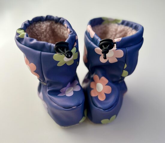 0-6m ziemas zābaciņi, rozā Teddy odere