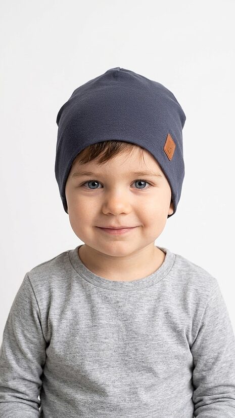 Beanie cepure 2-4gadi, tumši zila.