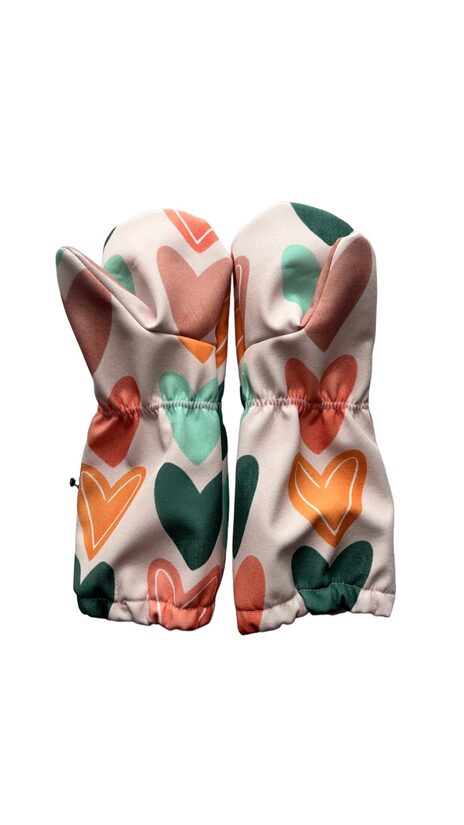 Softshell cimdi 2-4g, sirsniņas