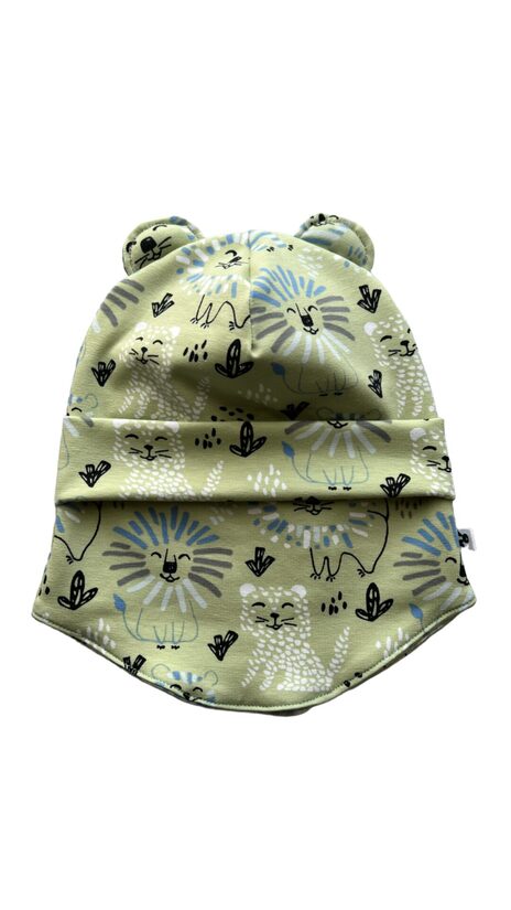 Starpsezonas ķivercepure 6-12mēneši, lauviņas