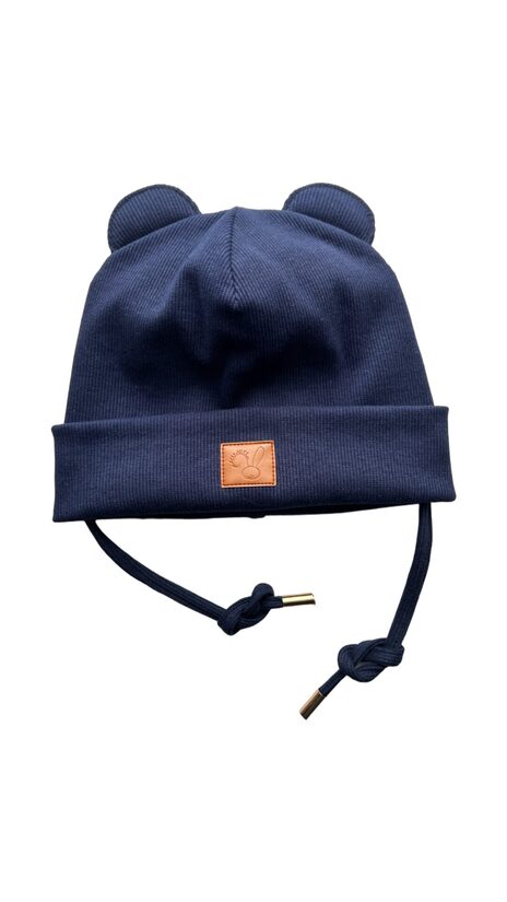 Starpsezonas cepure 4-6gadi, tumši zila, sienama