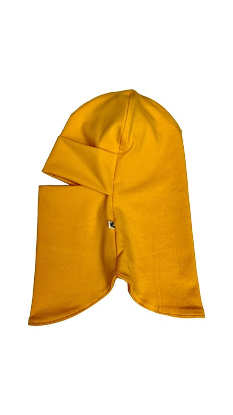 Starpsezonas ķivercepure 4-6gadi, saules dzeltena bez ausīm