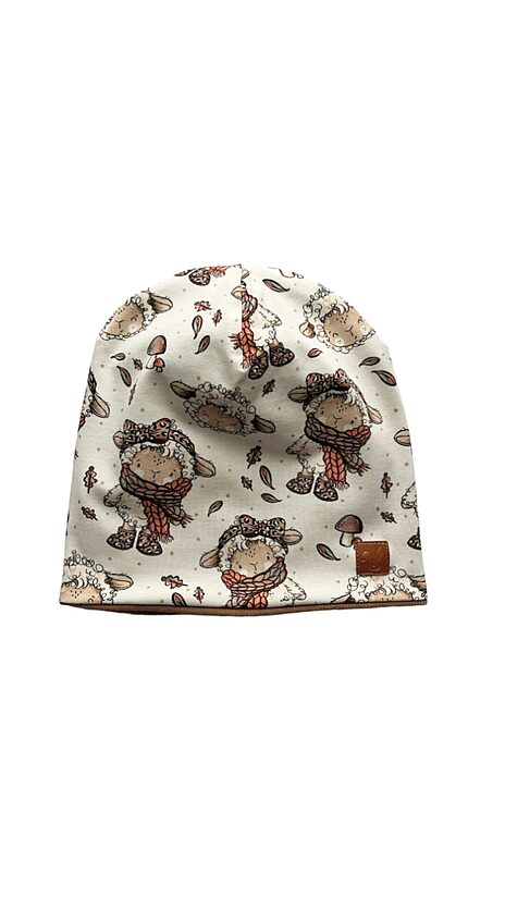 Starpsezonas Beanie cepure 1-2 gadi, aitiņa Bella