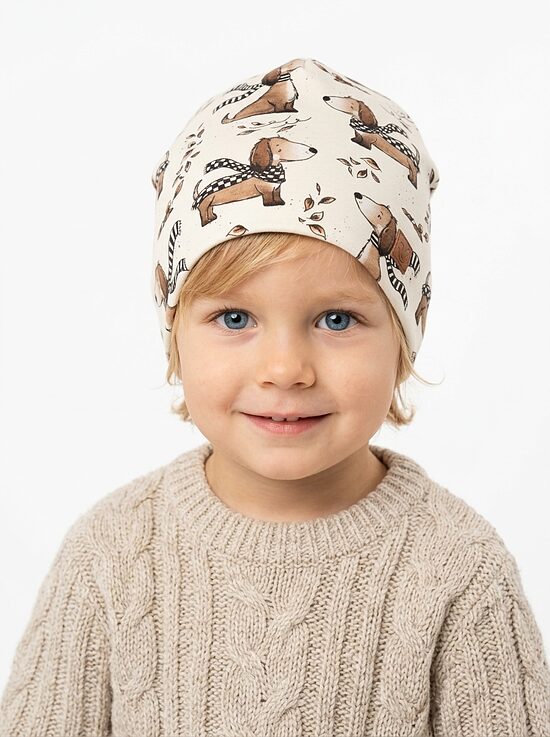 Beanie cepure 2-4 gadi, sunītis Hugo
