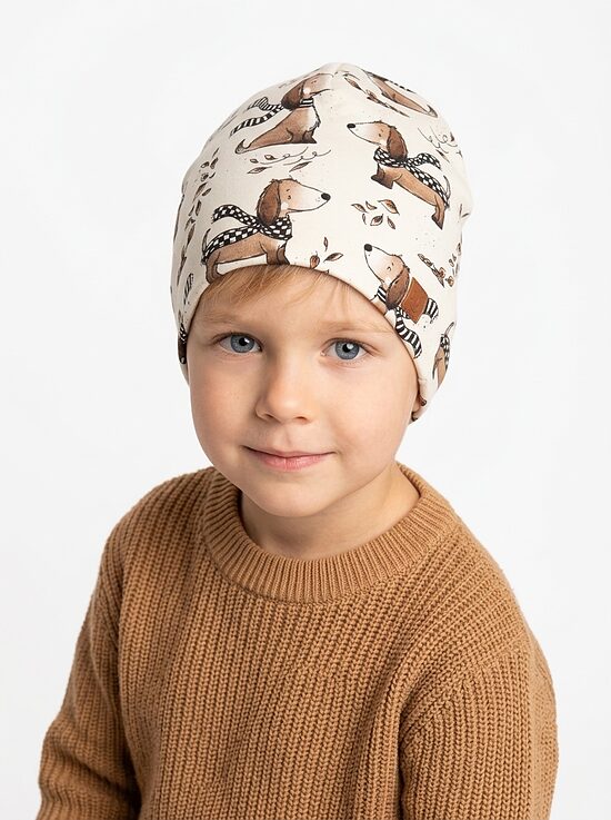 Beanie cepure 4-6 gadi, sunītis Hugo
